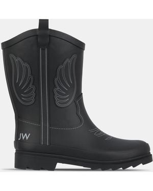 Jack Wills Cowboy Waterproof Wellingtons - Black