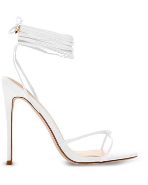 Femme LA Athens Lace Up Heels - White