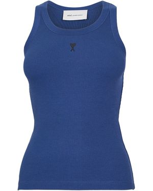 Ami Paris De Caur Tank Vest - Blue