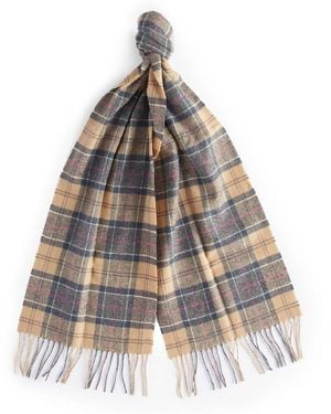 Barbour Tartan Lambswool Scarf - Blue