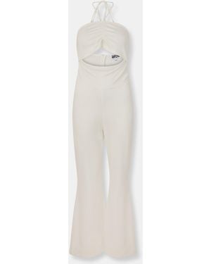 Amy Lynn Jersey Jumpsuit - White