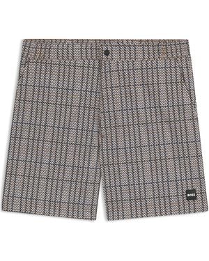 BOSS Bw Beach Swim Shorts, Beach To Bar Versatility - Grey