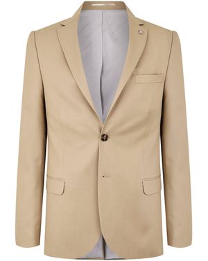 Twisted Tailor Ellroy Slim Fit Jacket - Natural