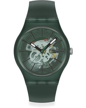 Swatch Essentials Analogue Quartz Watch - Green