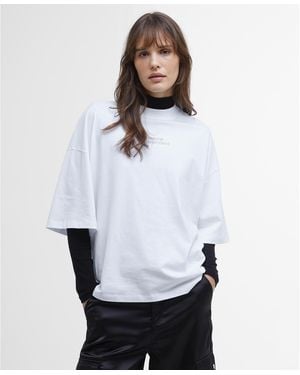 Barbour Franchesca Logo T-Shirt - White