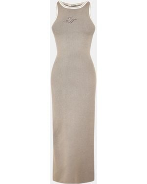 Jack Wills Knitted Maxi Jumper Dress - Natural