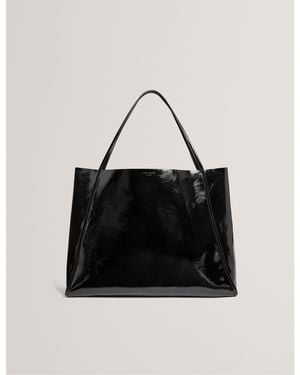 Ted Baker Pu Slouch Tote Bag - Black