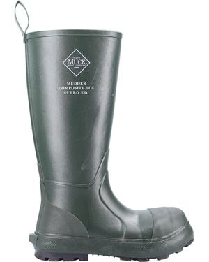 Muck Boot Mudder Tall Safety Wellington S5 - Green