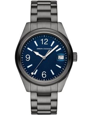 ARMANI EXCHANGE Three-Hand Date Gunmetal Stainless Steel Watch Ax1421 - Metallic