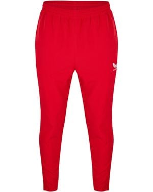 Castore Closed Hem Fleece Jogging Bottoms - Red