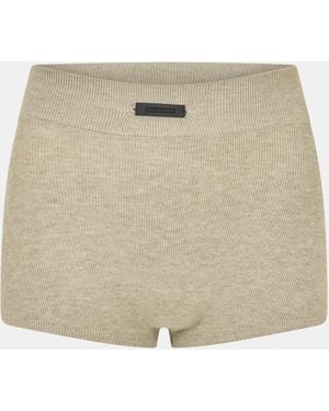 Fear Of God Lightweight Woven Relaxed Fit Tracksuit Shorts - Natural