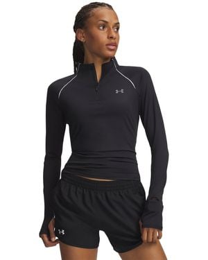 Under Armour Velociti Half Zip Long Sleeve Running Top - Black