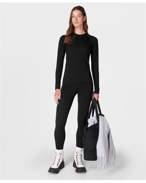Sweaty Betty Long-Sleeve Crew Neck T-Shirt - Black