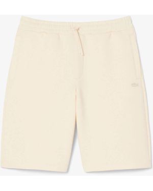 Lacoste Fleece Jogger Shorts - Natural
