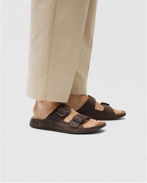 Ecco Flat Sandals - Natural