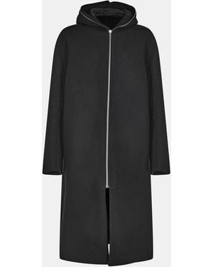 Rick Owens Mac Overcoat - Black