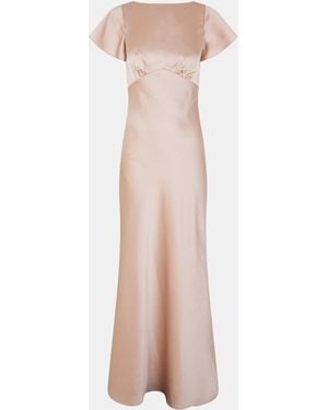 Jarlo Isla Empire Waist Ball Gown - Pink