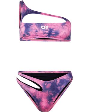 Off-White c/o Virgil Abloh Cut Out Bikini Set - Purple