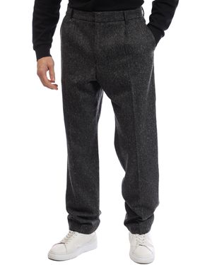 BOSS Peter Pl Double Breasted Straight Leg Trousers - Black