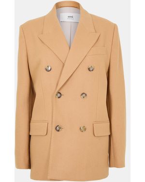 Ami Paris Tailored Blazer - Natural