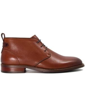 Dune Marching Leather Shoe - Brown