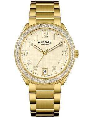 Rotary Ladies Brilliance Ss Bracelet Watch - Metallic