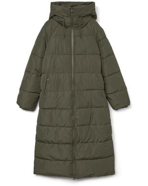 Vero Moda Elanor Laurie Long Padded Coat - Green