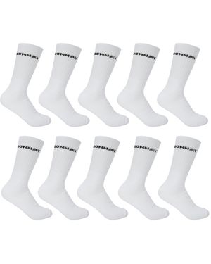 Donnay 10 Pack Quarter Socks - White
