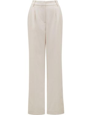 Forever New Tessa Straight Leg Trousers - White