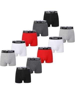 Lee Cooper Essential Boxer Trunk 10-Pack - Red