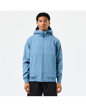 Weekend Offender Sulta Softshell Bomber Jacket - Blue