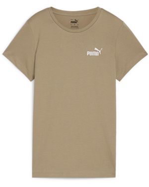 PUMA Embroidery Regular Fit T-Shirt - Natural