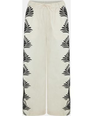 French Connection Sherry High-Rise Wide Leg Trousers - Natural