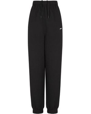 Slazenger 1881 Closed Hem Fleece Trousers - Black
