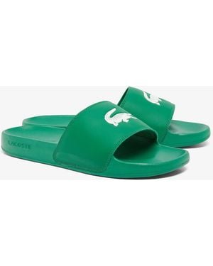 Lacoste Serve Pool Slides - Green