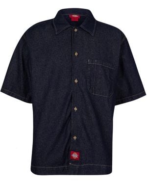 Dickies Plain Short Sleeve Shirt - Blue