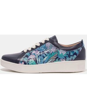 Fitflop Fit Flop Rally X Jim Thompson Leather Trainers - Blue