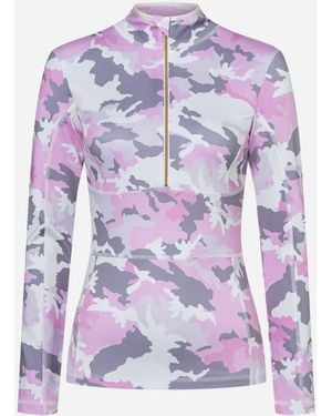 Jet Set Moisture Wicking Baselayer Top - Purple