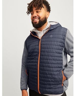 Jack & Jones Lightweight Quilted Weather-Resistant Puffer Jacket - Blue