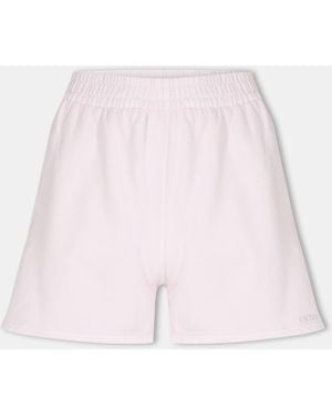 DKNY Terry Jersey Jogger Shorts - Pink