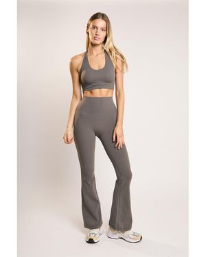 agon® Signature Halter-Neck Crop-Top - Natural