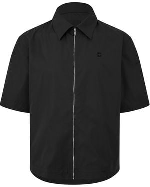 Givenchy Short Sleeved Zip Shirt - Black
