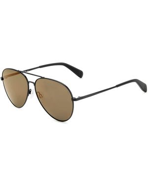 Rag & Bone Classic Metal Aviator Sunglasses - Metallic