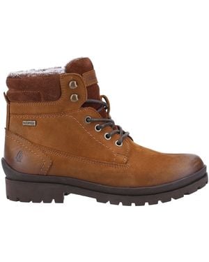 Hush Puppies Annay Mid Boots - Brown