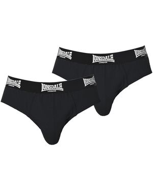 Lonsdale London 2Pk Brief - Black