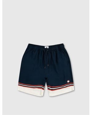 Pretty Green Valencia Fleece Jogger Shorts - Blue