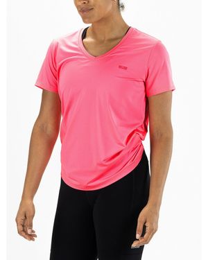 Sjeng Sports Ines Short Sleeve Performance Gym Top - Pink