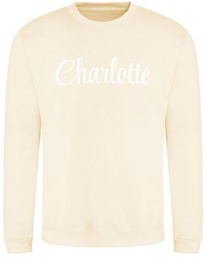 AWD Adults Cotton Long Sleeve Crew Sweatshirt - White