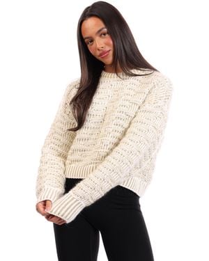 BOSS Flomira Knitted Top - Natural