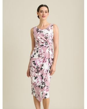 Gina Bacconi Roma Twist Knot Floral Dress - Pink